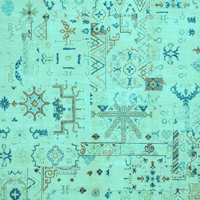 Machine Washable Abstract Light Blue Modern Rug, wshabs2669lblu