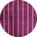 Round Oriental Purple Modern Rug, abs266pur