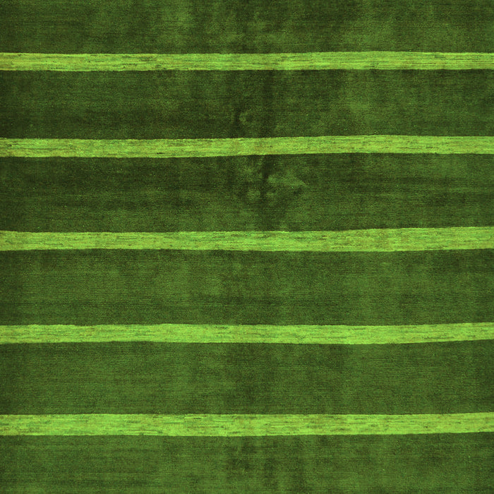 Machine Washable Oriental Green Modern Area Rugs, wshabs266grn