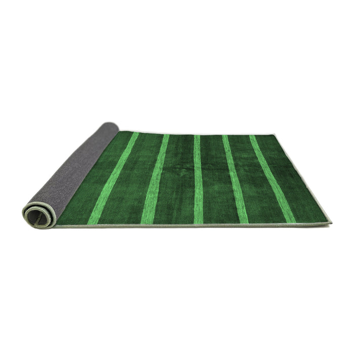 Sideview of Oriental Emerald Green Modern Rug, abs266emgrn
