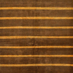 Square Abstract Red Brown Oriental Rug, abs266