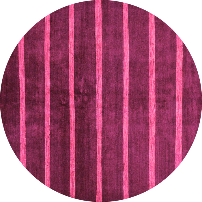 Round Oriental Pink Modern Rug, abs266pnk