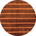 Round Oriental Orange Modern Rug, abs266org