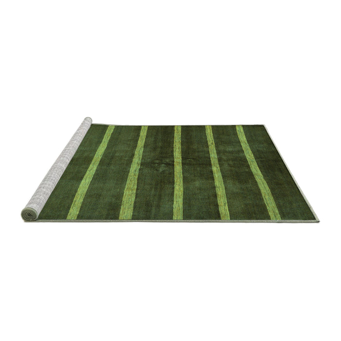 Sideview of Machine Washable Oriental Turquoise Modern Area Rugs, wshabs266turq