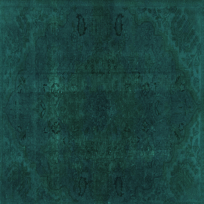 Square Persian Turquoise Bohemian Rug, abs2670turq