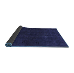 Sideview of Persian Blue Bohemian Rug, abs2670blu