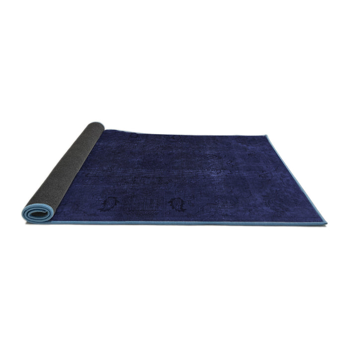 Sideview of Persian Blue Bohemian Rug, abs2670blu