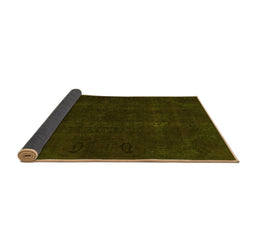 Sideview of Persian Yellow Bohemian Rug, abs2670yw