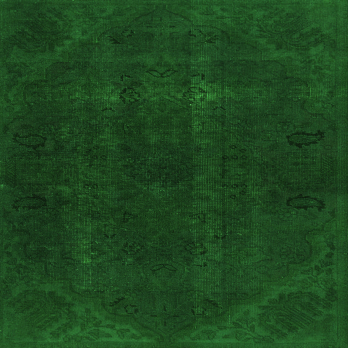 Square Machine Washable Persian Green Bohemian Area Rugs, wshabs2670grn