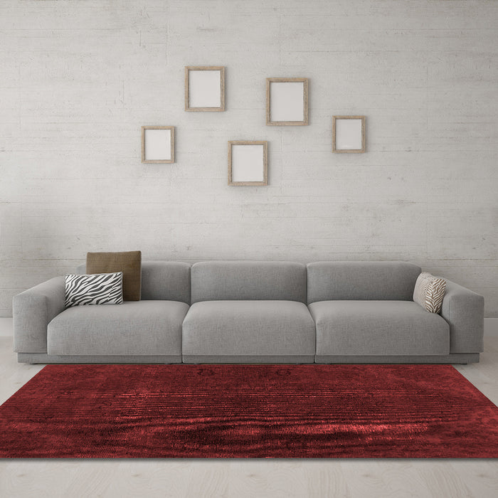 Bohemian Red Washable Rugs