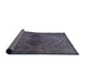 Sideview of Abstract Plum Purple Modern Rug, abs2671