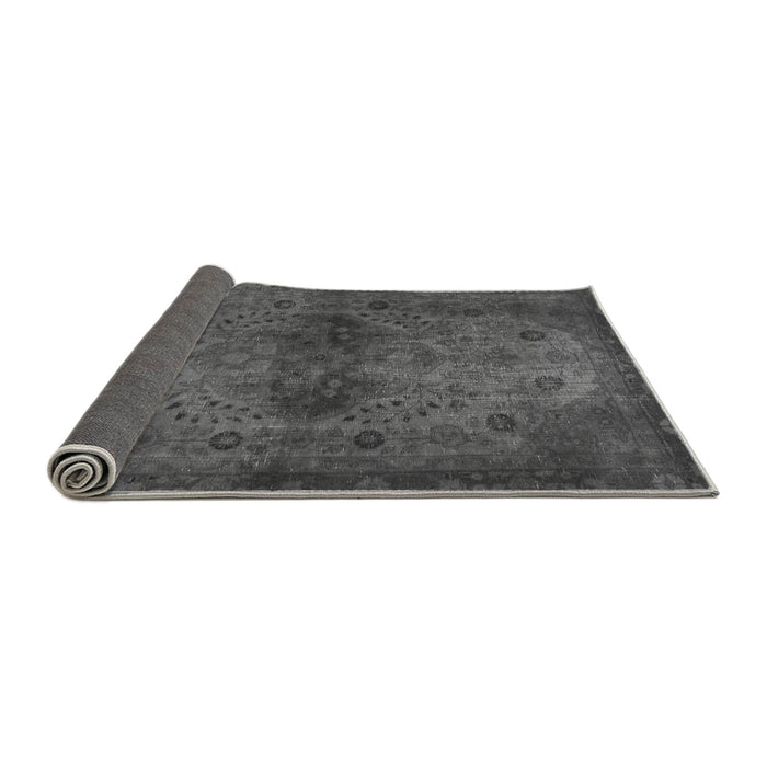 Sideview of Abstract Gray Modern Rug, abs2671gry
