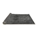 Sideview of Abstract Gray Modern Rug, abs2671gry