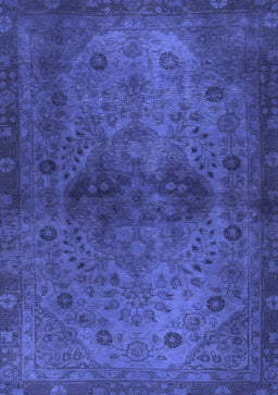 Abstract Blue Modern Rug, abs2671blu