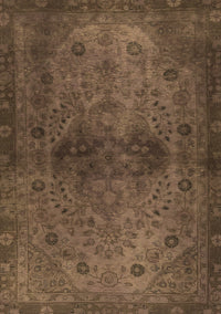 Abstract Brown Modern Rug, abs2671brn