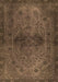 Abstract Brown Modern Rug, abs2671brn