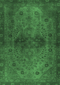 Abstract Emerald Green Modern Rug, abs2671emgrn