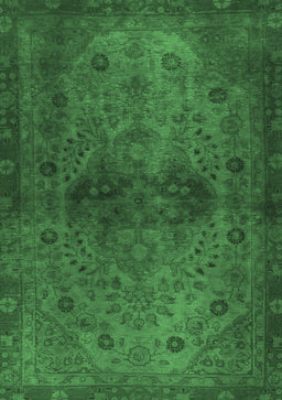 Abstract Emerald Green Modern Rug, abs2671emgrn
