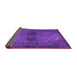 Sideview of Abstract Purple Modern Rug, abs2671pur