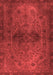 Abstract Red Modern Area Rugs