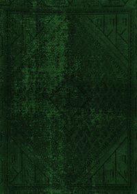 Abstract Green Modern Rug, abs2672grn