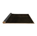 Sideview of Abstract Brown Modern Rug, abs2672brn