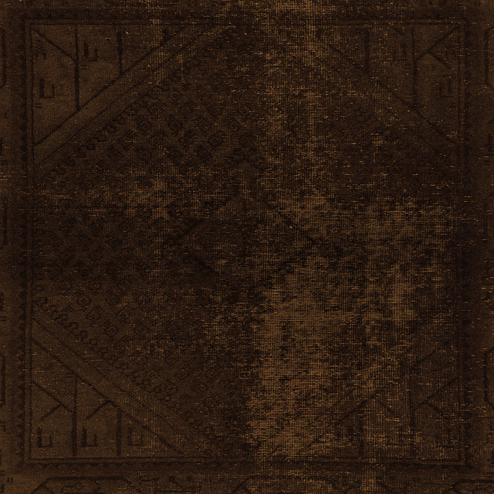 Square Machine Washable Abstract Orange Modern Area Rugs, wshabs2672org