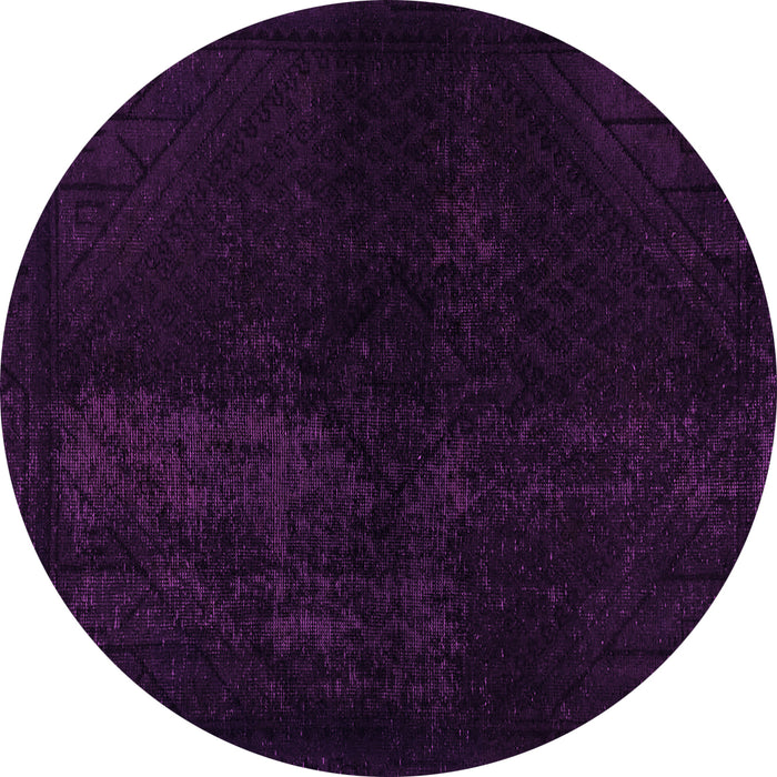 Round Abstract Pink Modern Rug, abs2672pnk