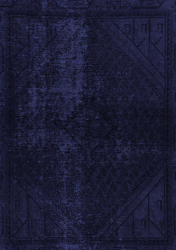 Abstract Blue Modern Rug, abs2672blu