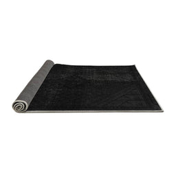 Sideview of Abstract Gray Modern Rug, abs2672gry