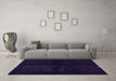 Machine Washable Abstract Purple Modern Area Rugs in a Living Room, wshabs2672pur