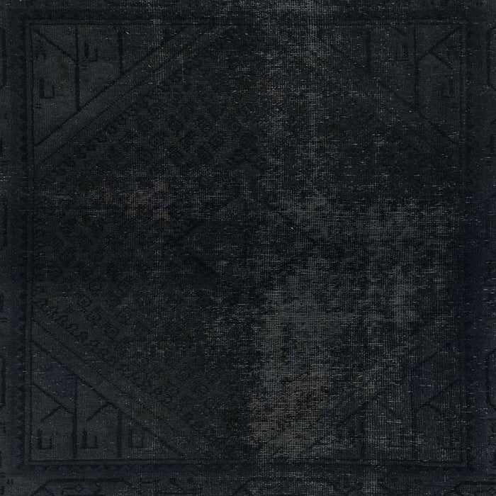 Square Machine Washable Abstract Gunmetal Green Rug, wshabs2672