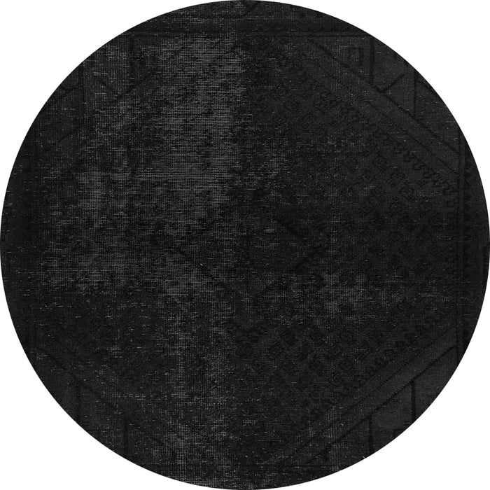Round Machine Washable Abstract Gray Modern Rug, wshabs2672gry