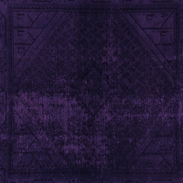 Square Machine Washable Abstract Purple Modern Area Rugs, wshabs2672pur