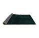 Sideview of Abstract Turquoise Modern Rug, abs2672turq