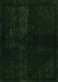 Abstract Emerald Green Modern Rug, abs2672emgrn