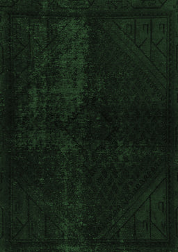 Abstract Emerald Green Modern Rug, abs2672emgrn