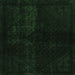 Square Abstract Emerald Green Modern Rug, abs2672emgrn