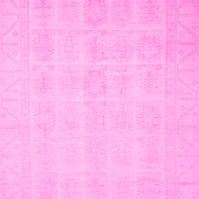 Machine Washable Oriental Pink Traditional Rug, wshabs2673pnk