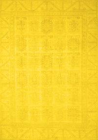 Oriental Yellow Traditional Rug, abs2673yw