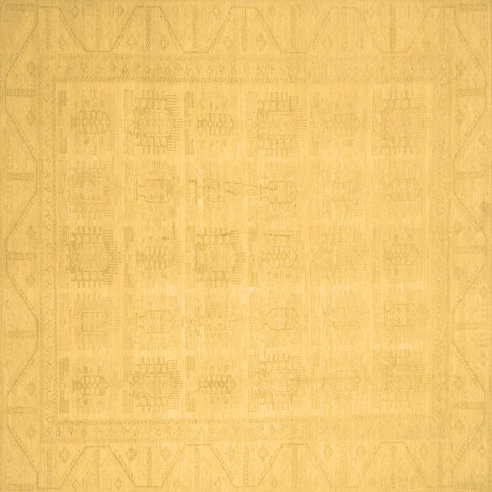 Square Machine Washable Oriental Brown Traditional Rug, wshabs2673brn