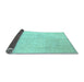 Sideview of Oriental Light Blue Traditional Rug, abs2673lblu