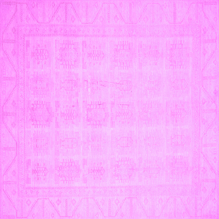 Square Oriental Purple Traditional Rug, abs2673pur