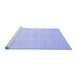 Sideview of Machine Washable Oriental Blue Traditional Rug, wshabs2673blu