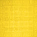 Square Oriental Yellow Traditional Rug, abs2673yw