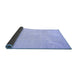 Sideview of Oriental Blue Traditional Rug, abs2673blu