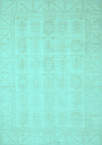 Oriental Light Blue Traditional Rug, abs2673lblu