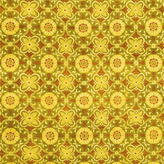 Abstract Yellow Modern Rug, abs2674yw