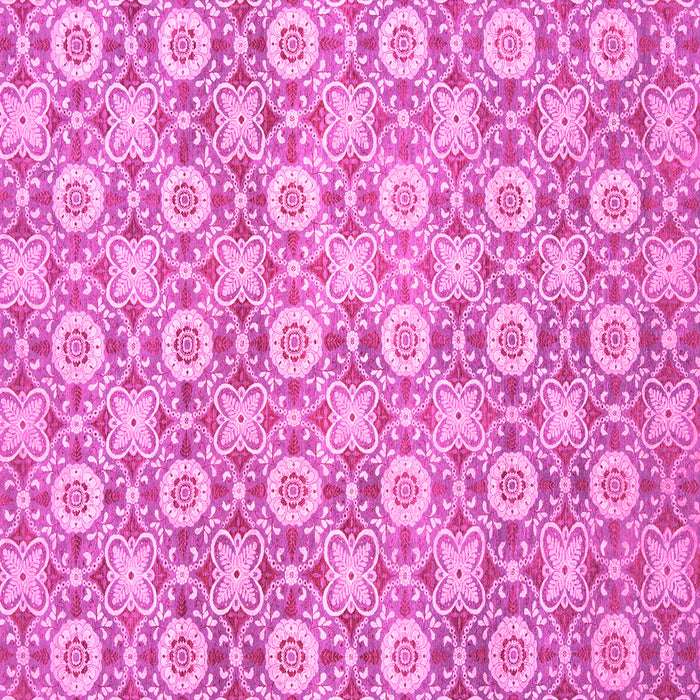 Square Abstract Pink Modern Rug, abs2674pnk