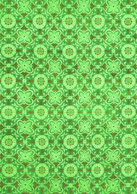 Abstract Green Modern Rug, abs2674grn